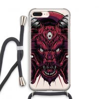 Hell Hound and Serpents: iPhone 7 PLUS Transparant Hoesje met koord