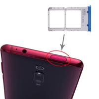SIM-kaart lade + SIM-kaart lade voor Xiaomi Redmi K20 (blauw)