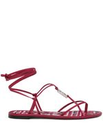 Dolce & Gabbana DG-logo strappy sandals - Rouge