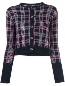 Thom Browne cardigan Pow crop en cachemire - Bleu