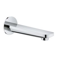 GROHE Lineare baduitloop wandmontage sprong 17cm chroom 13383001 - thumbnail