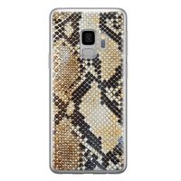 Samsung Galaxy S9 siliconen hoesje - Golden snake