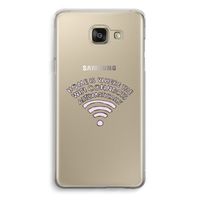 Home Is Where The Wifi Is: Samsung Galaxy A5 (2016) Transparant Hoesje