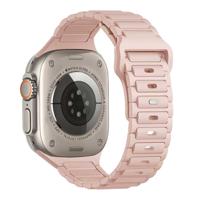 Apple Watch Bandje Raveo - Siliconen - Lichtroze - 44, 45, 46 & 49mm Apple Watch Bandje Raveo - Siliconen - Lichtroze - 44, 45, 46 & 49mm