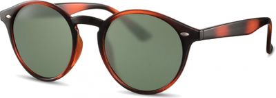 CWI zonnebril unisex panto bruin/groen (CWI2441)