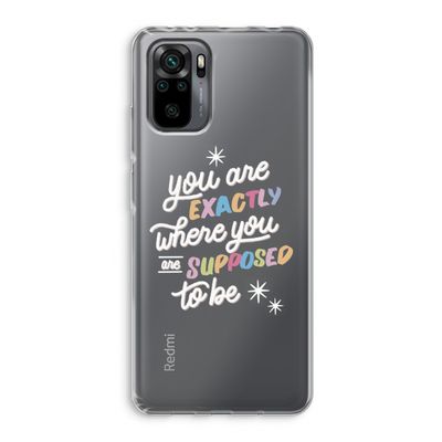 Right Place: Xiaomi Redmi Note 10 Pro Transparant Hoesje