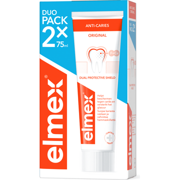 Elmex® AntiCaries Tandpasta Voordeelverpakking 2 x 75ML bij Jumbo