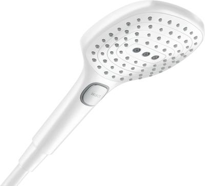 Hansgrohe Raindance Select E handdouche 120 3jet PowderRain EcoSmart, mat wit