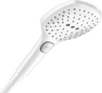 Hansgrohe Raindance Select E handdouche 120 3jet PowderRain EcoSmart, mat wit Hansgrohe Raindance Select E handdouche 120 3jet PowderRain EcoSmart, mat wit