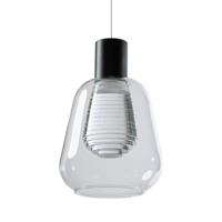 ETH Glazen hanglampGary zwart met helder glas - 05-HL4523-30H