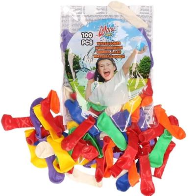 Waterballonnen - 100x stuks - in grote zak - gekleurd - latex Waterballonnen - 100x stuks - in grote zak - gekleurd - latex
