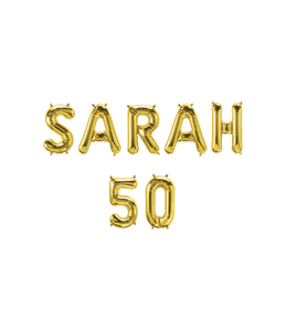 Folie ballon Sarah 50 jaar