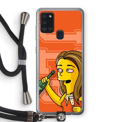 Jamie Lee Simpson: Samsung Galaxy A21s Transparant Hoesje met koord