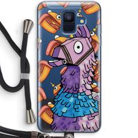 Loot Burger: Samsung Galaxy A6 (2018) Transparant Hoesje met koord