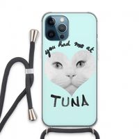 You had me at tuna: iPhone 13 Pro Max Transparant Hoesje met koord