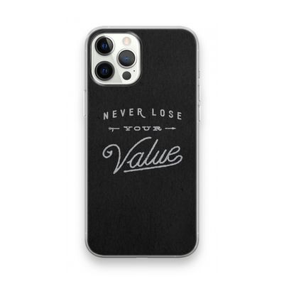 Never lose your value: iPhone 12 Pro Max Transparant Hoesje