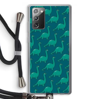 Diplodocus: Samsung Galaxy Note 20 / Note 20 5G Transparant Hoesje met koord