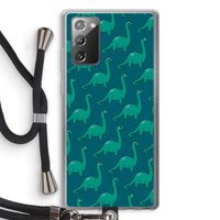Diplodocus: Samsung Galaxy Note 20 / Note 20 5G Transparant Hoesje met koord
