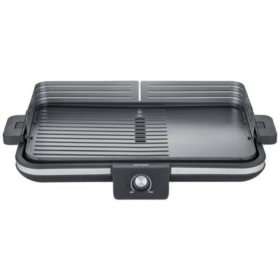 Severin PG 8564 Tafelgrill Tafel Kabelgebonden, Traploze temperatuurregeling Zwart/zilver