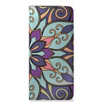 Motorola Moto E20 Smart Cover Purple Flower