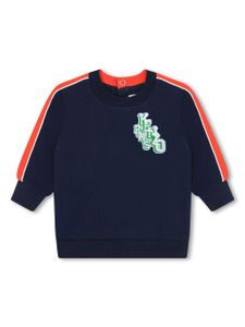 Kenzo Kids sweat à patch logo - Bleu