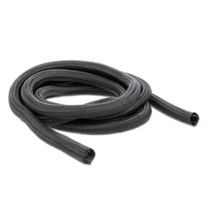 Delock 18852 18852 Gevlochten slang Zwart Polyester 2 m 10 mm (max) 1 stuk(s)
