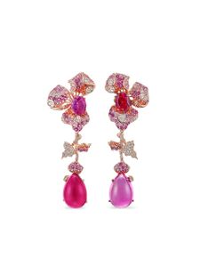 Anabela Chan boucles d'oreilles Orchid en or 18ct - Rose