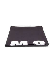 MSGM Kids serviette de bain à logo imprimé - Noir