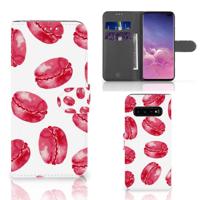 Samsung Galaxy S10 Plus | Book Cover | Pink Macarons