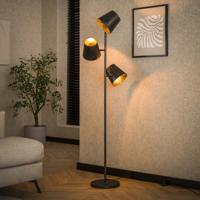 Vloerlamp 'Jo' 3-lamps, Ø18cm, kleur Charcoal