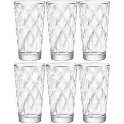 Bormioli Rocco Longdrink glazen - 6x stuks - glas - 370 ml - sap/water/drink glazen