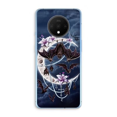 Vleermuizen Maan: OnePlus 7T Transparant Hoesje