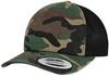 Flexfit FX6606C Camo Trucker Cap - Wood Camo/Black - One Size