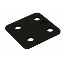 GB drukplaat zonder sleuf 3 x70x70mm zwart etiket; 48 per zak | 240 stuks - 17534703