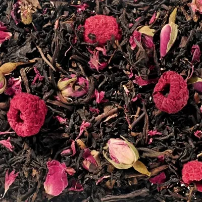 Think Pink (Framboos- Roos)
 -
 Zwarte thee
 en
 Groene thee