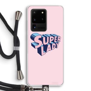 Superlady: Samsung Galaxy S20 Ultra Transparant Hoesje met koord
