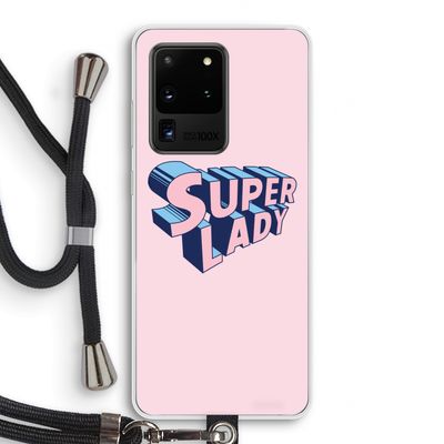 Superlady: Samsung Galaxy S20 Ultra Transparant Hoesje met koord