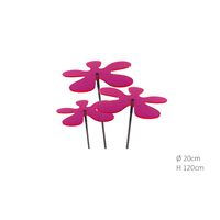 Cazador Del Sol - 3 stuks! Zonnevanger Lotta Rood-Roze (kleur fuchsia) 120 cm