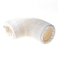 Plastic flexibele slang 102mm wit