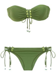 Amir Slama lace up bikini - Vert