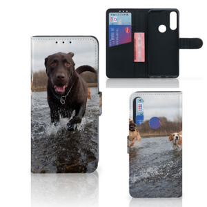 Alcatel 1S 2020 Telefoonhoesje met Pasjes Honden Labrador