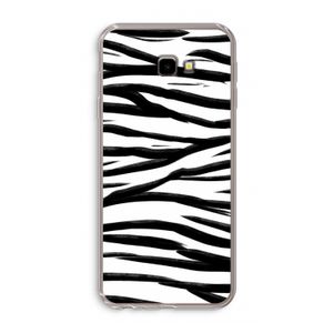 Zebra pattern: Samsung Galaxy J4 Plus Transparant Hoesje