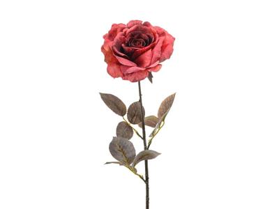 Kunstbloem rose zoe fuchsia, 68 cm - Hortus