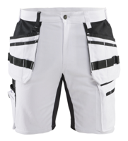 Blåkläder Schildersshort met stretch X1900 19111000 | Wit/Zwart | Maat 56 - 7330509827666