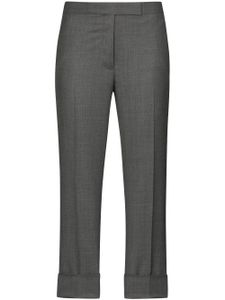 Thom Browne pantalon crop à coupe slim - Gris