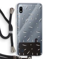 Hipster stripes: Samsung Galaxy A10 Transparant Hoesje met koord