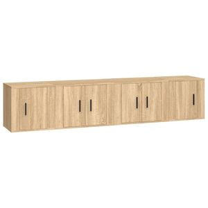 The Living Store Televisiekastenset - Sonoma Eiken - 57 x 34.5 x 40 cm - Stijlvol Design