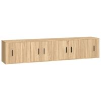 The Living Store Televisiekastenset - Sonoma Eiken - 57 x 34.5 x 40 cm - Stijlvol Design