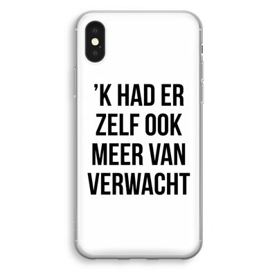 Meer verwacht: iPhone XS Transparant Hoesje