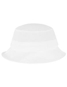 Flexfit FX5003 Flexfit Cotton Twill Bucket Hat - White - One Size